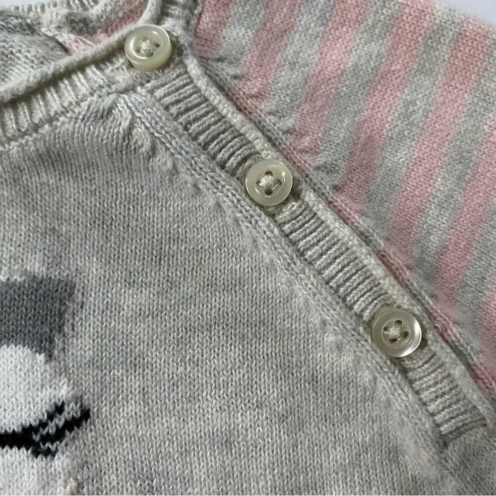 Gap Owl Outfit Size 3 6 Months Knit One Piece Romper Cotton Birds Birder Soft